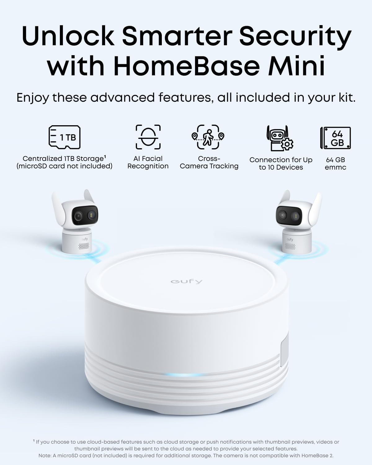 image:imageeufy Security IndoorOutdoor Camera C31 IP66 SpotlightFree Color Night Vision360 Pan ampTilt AutoTrackingAI HumanVehiclePetCry Detection 247 RecordingDual External AntennasNo Subscriptionwhite