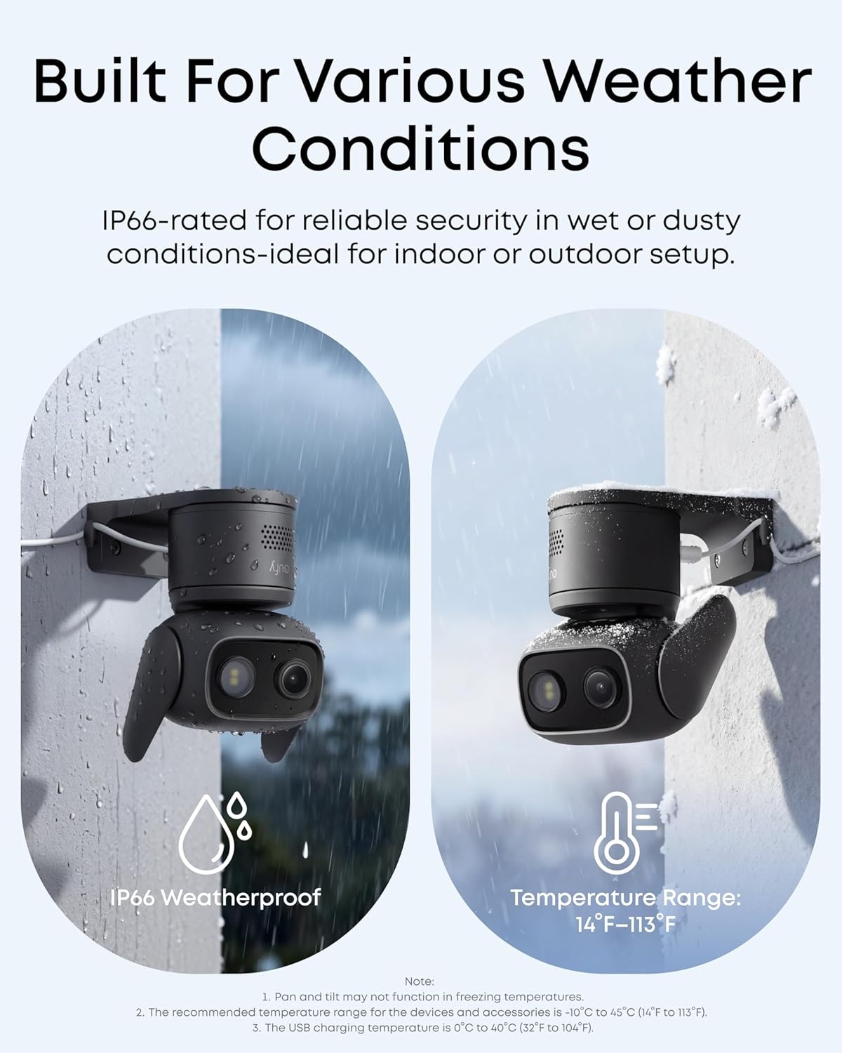 image:imageeufy Security IndoorOutdoor Camera C31 IP66 SpotlightFree Color Night Vision360 Pan ampTilt AutoTrackingAI HumanVehiclePetCry Detection 247 RecordingDual External AntennasNo SubscriptionBlack