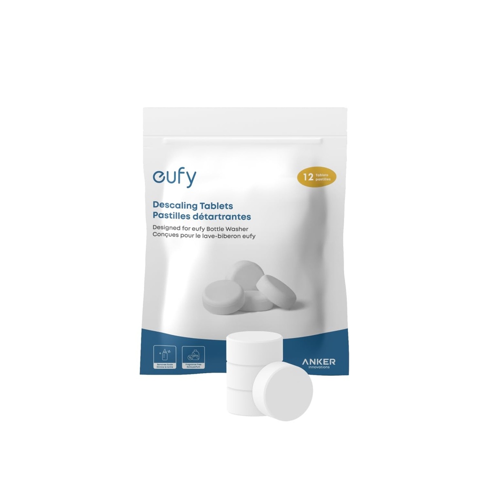 image:imageeufy Baby Bottle Washer Descaling Tablets 12 Count 1Year Supply  Descaler for Scale and Mineral Buildup Deep Machine Maintenance 1Year Supply