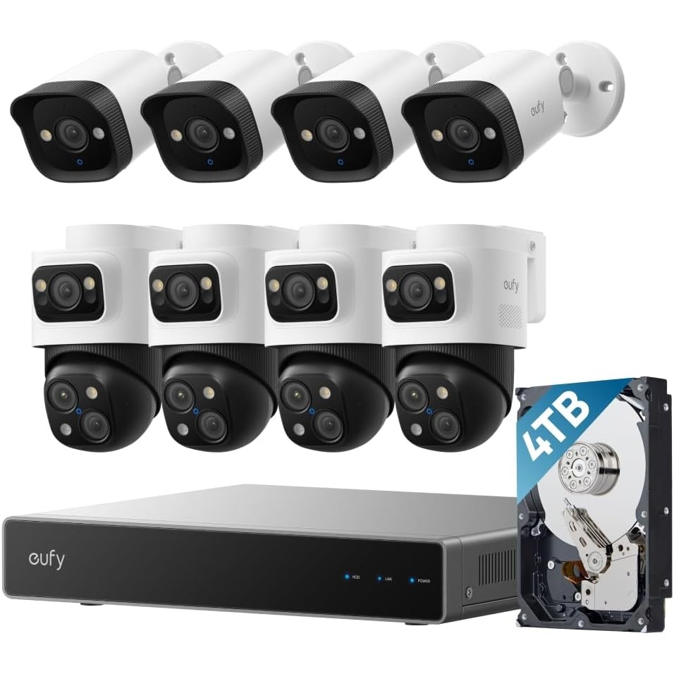 image:imageeufy PoE NVR Security Camera S4 MAX amp4 PoE Bullet Cameras Bundle
