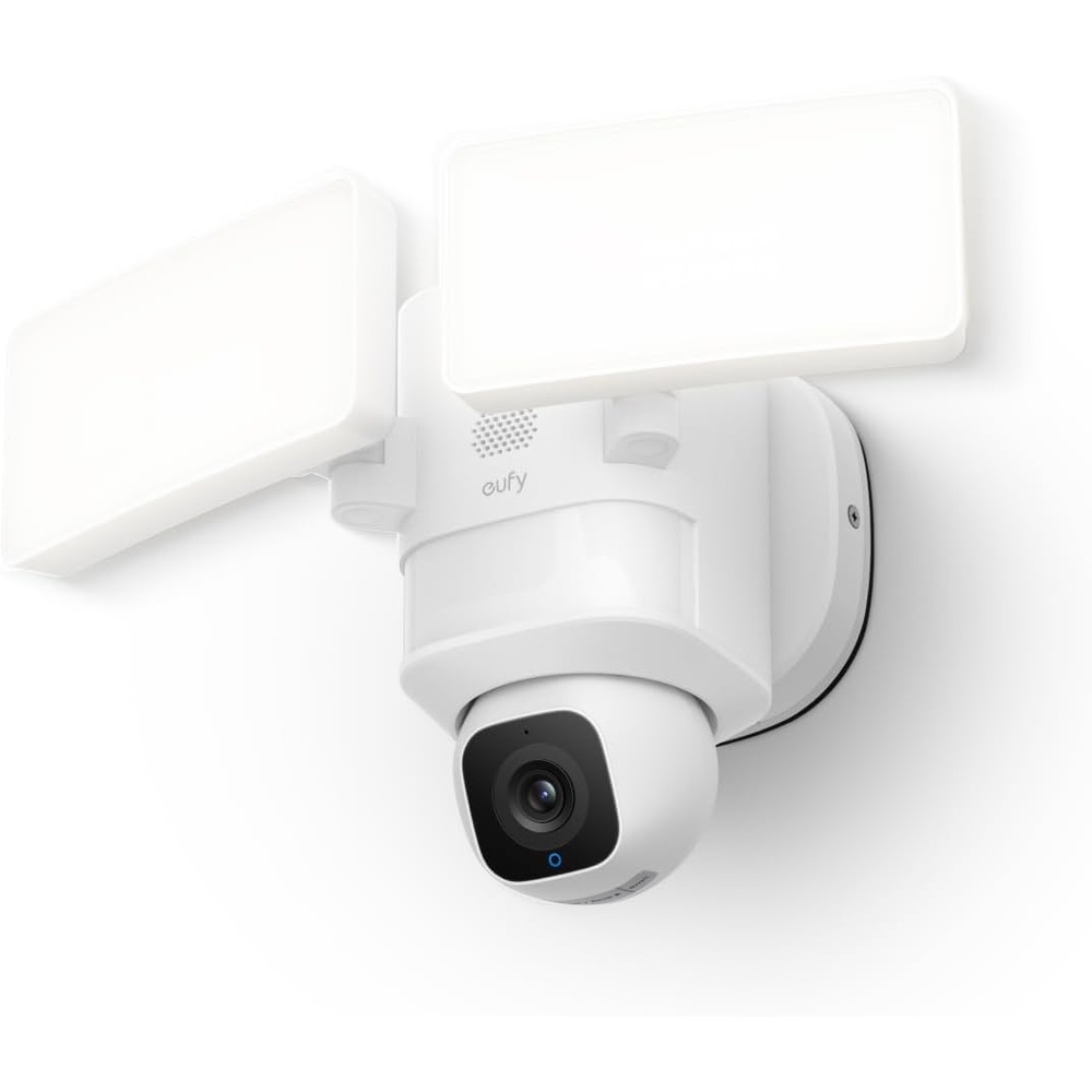 image:imageeufy Security Floodlight Camera E30 Security Camera Outdoor 360 Pan and Tilt AI Detection and Tracking 2K Video 24GHz WiFi 2000 Lumens Builtin Siren 247 RecordingNo Monthly Fee