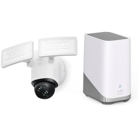 image:imageeufy Security Floodlight Camera E340 Wired HomeBase S380 HomeBase 3