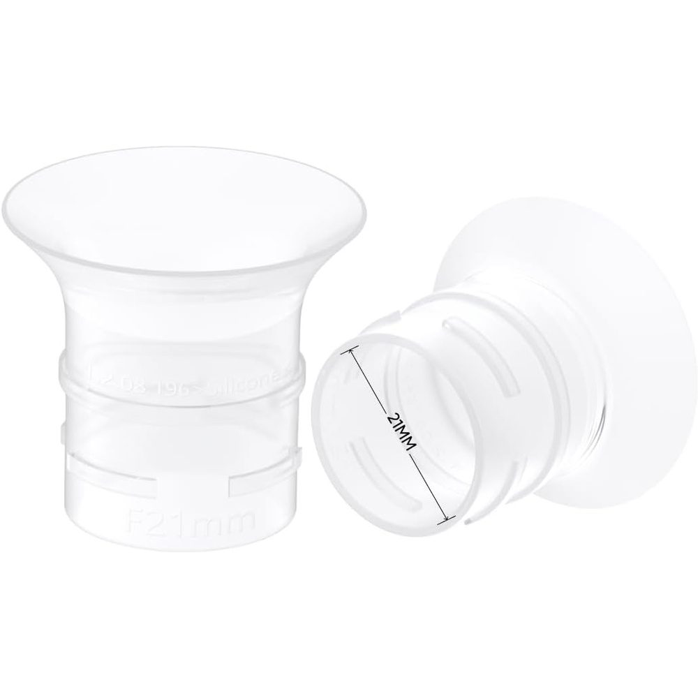 image:imageeufy Security Original 19mm Sizing Inserts 2Pack for Wearable Breast Pump S1S1 ProE10E20 Silicone Sizing Inserts Easy to Install and Use Comfortable and Precise Fit for Better Suction21mm