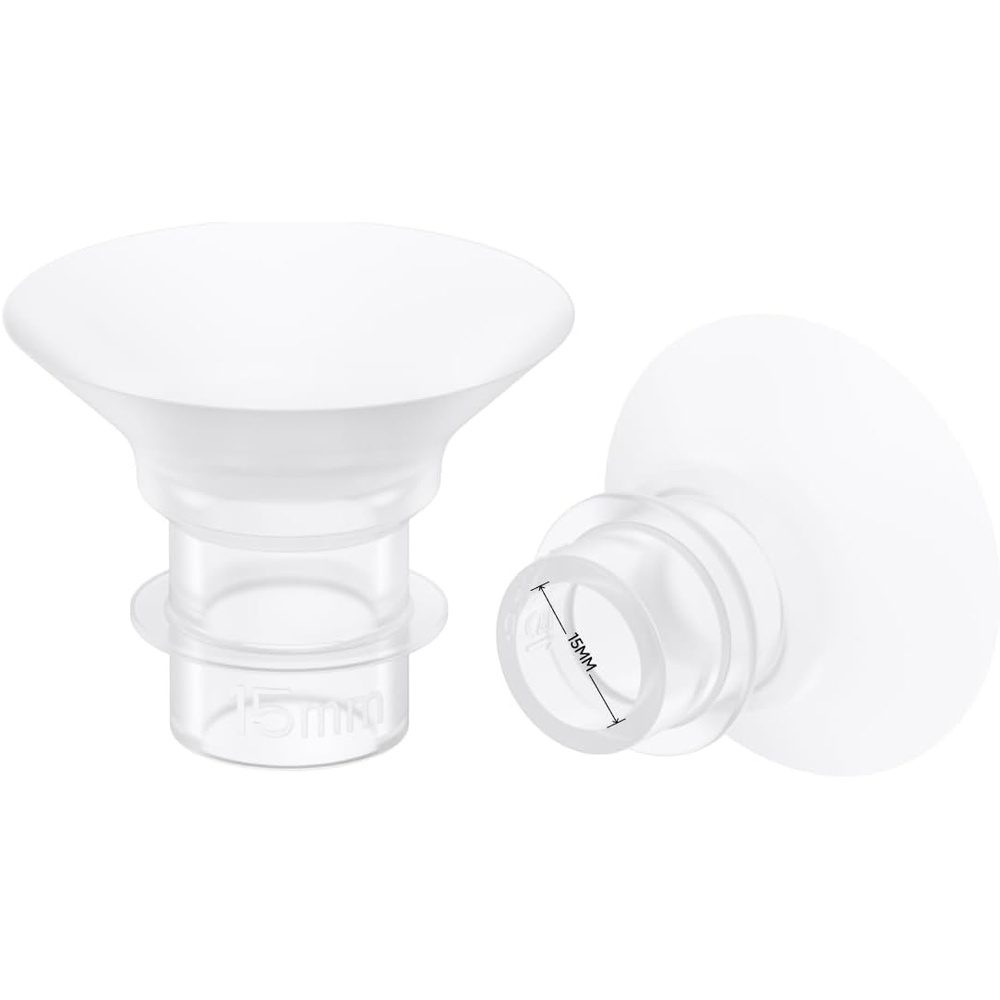 image:imageeufy Security Original 19mm Sizing Inserts 2Pack for Wearable Breast Pump S1S1 ProE10E20 Silicone Sizing Inserts Easy to Install and Use Comfortable and Precise Fit for Better Suction15mm