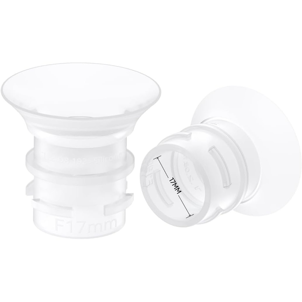 image:imageeufy Security Original 19mm Sizing Inserts 2Pack for Wearable Breast Pump S1S1 ProE10E20 Silicone Sizing Inserts Easy to Install and Use Comfortable and Precise Fit for Better Suction17mm