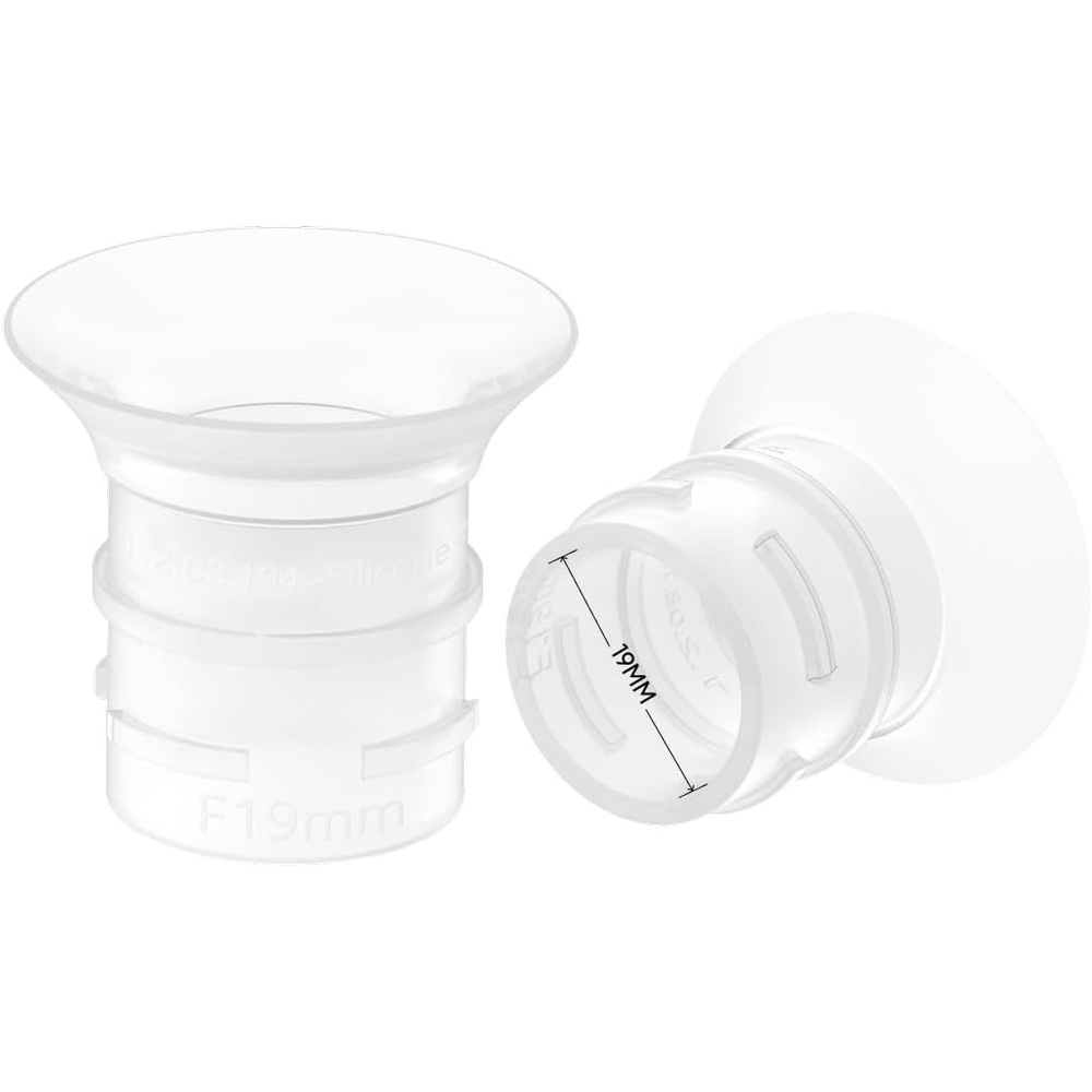 image:imageeufy Security Original 19mm Sizing Inserts 2Pack for Wearable Breast Pump S1S1 ProE10E20 Silicone Sizing Inserts Easy to Install and Use Comfortable and Precise Fit for Better Suction19mm