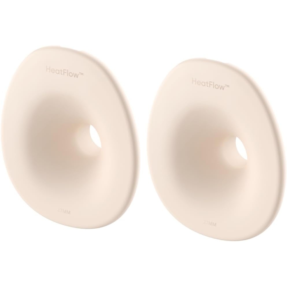 image:imageeufy Security Original 27mm Flange 2Pack Replacement Accessories for Wearable Breast Pump E20S1S1 Pro HeatFlow Technology FoodGrade Silicone Durable Comfortable Ergonomic Fit