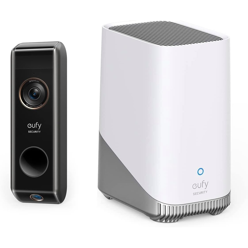 image:imageeufy Security Video Doorbell S330 BatteryPowered Dual Camera 2K with HDR Dual Motion Detection Addon S380 HomeBase HomeBase 3 Local Expandable Storage up to 16TB