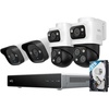 image:imageeufy Security PoE NVR Security System E40247 RecordingUp to 16CH 2TB HDD 8 4K Bullet Cams Wired Outdoor Cam 4K UHD 122 FOV Color Night VisionAI Detection Red and Blue Strobe2BulletPTZ2Bullet Cams