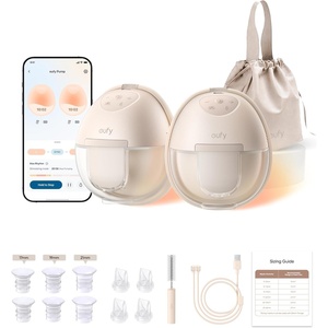 eufy Security Heated Wearable Breast Pump S1, Hands-Free Breast Pump with Industry-Leading HeatFlow Tech, App-Controlled OptiRhythm, 300 mmHg Strong Suction, Leakproof, Slim and 46 dB Quiet(Heated S1)
