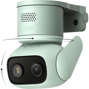 eufy Security Indoor/Outdoor Camera C31, IP66, Spotlight-Free Color Night Vision,360° Pan &Tilt, AutoTracking,AI Human/Vehicle/Pet/Cry Detection, 24/7 Recording,Dual External Antennas(No Subscription)(Green)