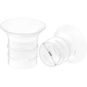 eufy Security Original 19mm Sizing Inserts (2-Pack) for Wearable Breast Pump S1/S1 Pro/E10/E20, Silicone Sizing Inserts, Easy to Install and Use, Comfortable and Precise Fit for Better Suction(21mm)
