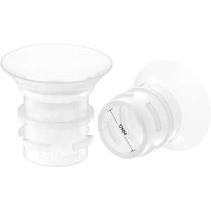 eufy Security Original 19mm Sizing Inserts (2-Pack) for Wearable Breast Pump S1/S1 Pro/E10/E20, Silicone Sizing Inserts, Easy to Install and Use, Comfortable and Precise Fit for Better Suction(17mm)