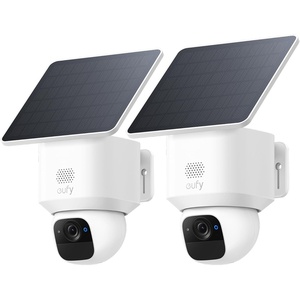 eufy Security SoloCam E30, 4-Cam Kit, 2K Solar Security Camera | 360° Coverage, Pan & Tilt, AI Tracking, 2K Clarity, No Monthly Fee, Built-in Local Storage (Up to 16TB)(2 Pack)