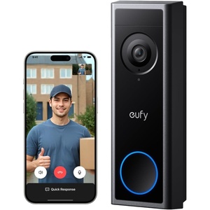 eufy Security Video Doorbell Camera C31 Kit with Extra Battery Pack | 2K FHD, dual power, live video call, 24/7 recording, human and motion detection, HomeBase S380 compatible, no monthly fee(Battery Only 2K)