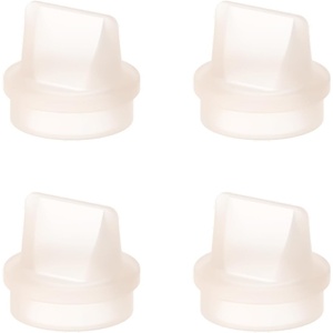 eufy Security Wearable Breast Pump S2/S2 Pro, Duckbill Valves (4-Pack) | Breast Pump Replacement Parts: Leak-Proof, Dust-Proof, Food-Grade Material