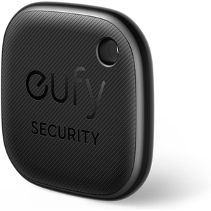 eufy Security by Anker SmartTrack Link (Black, 1-Pack), Android not Supported, Works with Apple Find My (iOS only), Key Finder, Bluetooth Tracker for Earbuds and Luggage, Phone Finder, Water Resistant(1 pack)