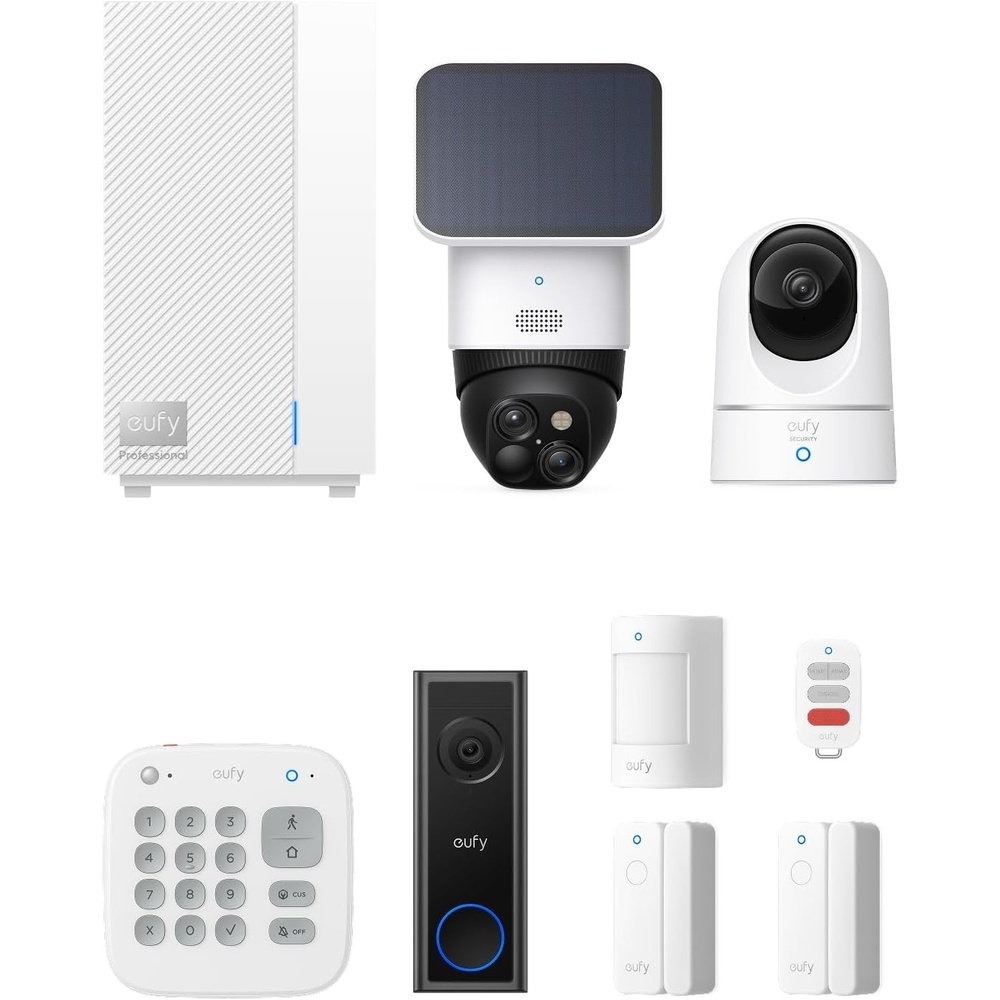 image:imageeufy ExpertSecure System E10 Home Security Center 4G Connectivity and Battery Backup Flexible Contract Advanced Local AI Compatible with eufy Security Products