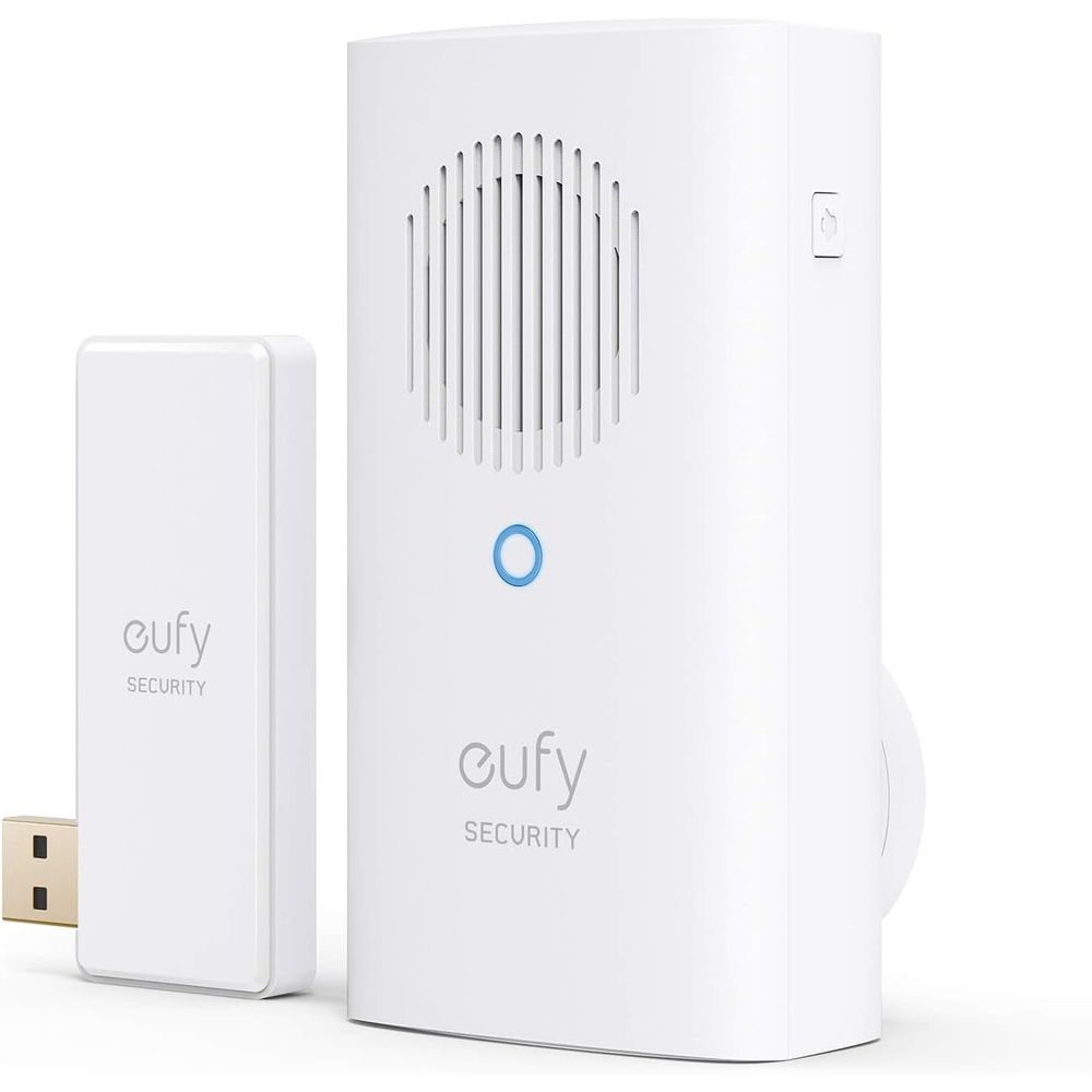 image:imageeufy Security Video Doorbell Addon Chime Requires 2K Battery Powered or Video Doorbell Dual Simultaneous Ringtone Volume Control Works with HomeBase 2HomeBase 3