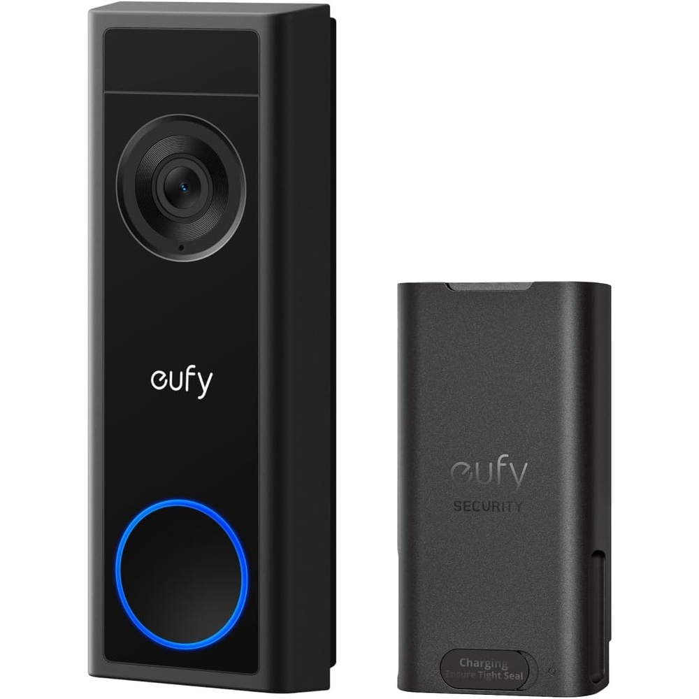 image:imageeufy Security Video Doorbell C31Extra Rechargeable Battery Pack2K FHDDual Power Options Live Video Call247 RecordingHumanMotion DetectionHomeBase S380 CompatibleNo Monthly Fee Renewed