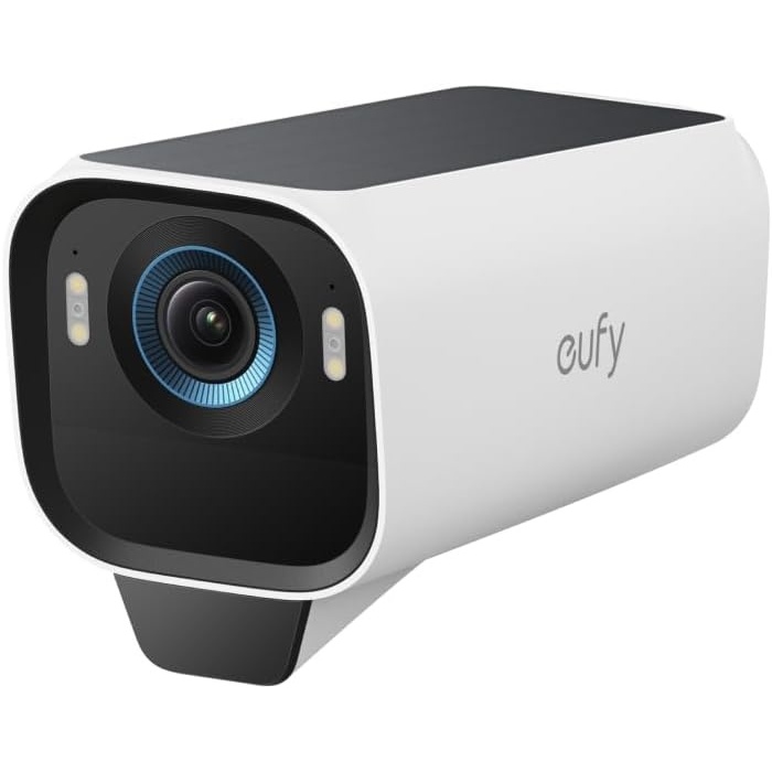 image:imageeufy Security eufyCam S3 Pro AddOn Camera 4K Solar Outdoor Renewed  MaxColor Night Vision AI Face Recognition SolarPowered Builtin 16GB Storage No Monthly Fee