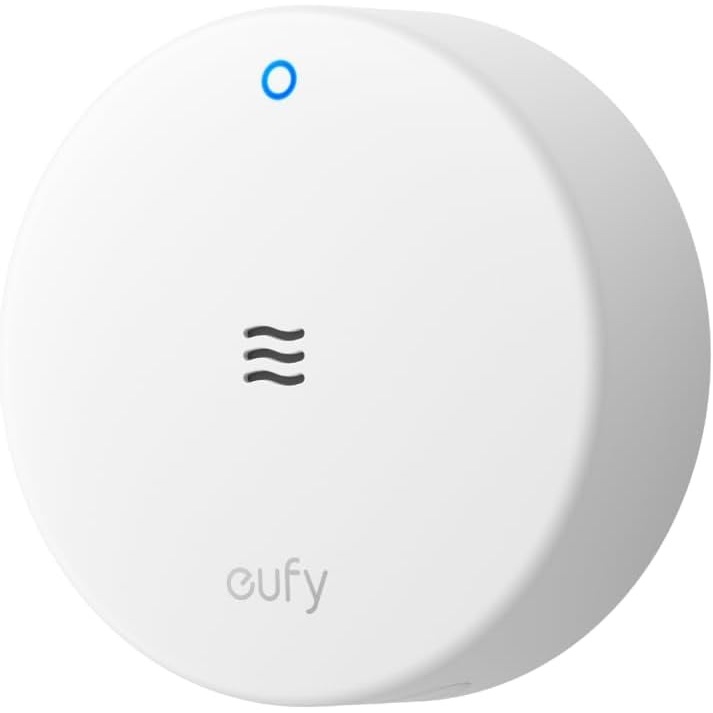 image:imageeufy Water Leak and Freeze Sensor E20 Dual Detection Extended Reach with Cable Builtin Alert with 75 dB Alarm LongLasting 5Year Battery Life Requires HomeBase 2 3 Mini or Pro