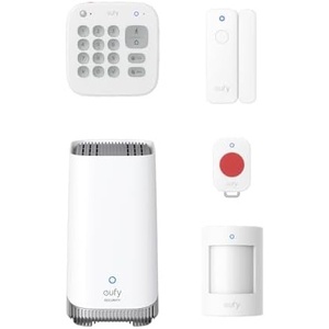 eufy Alarm System 5-Piece Kit with Homebase 3, Wireless Smart Home or Business Security System, Expandable, Easy Setup, App Control, No Monthly fee