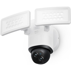eufy Security Floodlight Camera E340 Wired,360° Pan and Tilt,24/7 Recording,Dual-Band Wi-Fi, 2,000 Lumens,Motion-Activated,Dual Camera,HomeBase 3 Compatible,Local Storage,No Monthly Fee (Renewed)