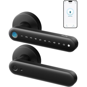 eufy Security Smart Lock FamiLock C32, Fingerprint Keyless Door Lock with Handle,Interior Doors, Built-in Wi-Fi (2.4 GHz Only), App Control, Auto Lock, 4 AA Batteries, Alexa/Google,Rekey Not Supported(1)