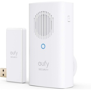 eufy Security Video Doorbell Add-on Chime, Requires 2K (Battery Powered) or Video Doorbell Dual, Simultaneous Ringtone, Volume Control, Works with HomeBase 2/HomeBase 3