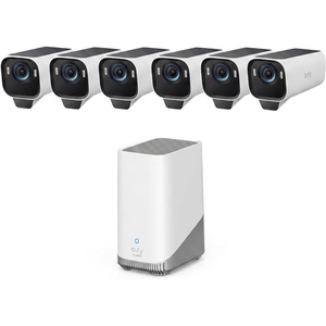 eufy Security eufyCam S3 Pro 6-Cam Kit, Solar Camera Outdoor Wireless, MaxColor Night Vision, 4K Security Camera with Solar Panel, Face Recognition AI, Expandable Local Storage, No Monthly Fee